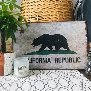 •Vintage Weathered Metal Cali Republican Sign•